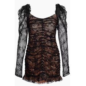 For Love And Lemons Black Lace Mini Dress
